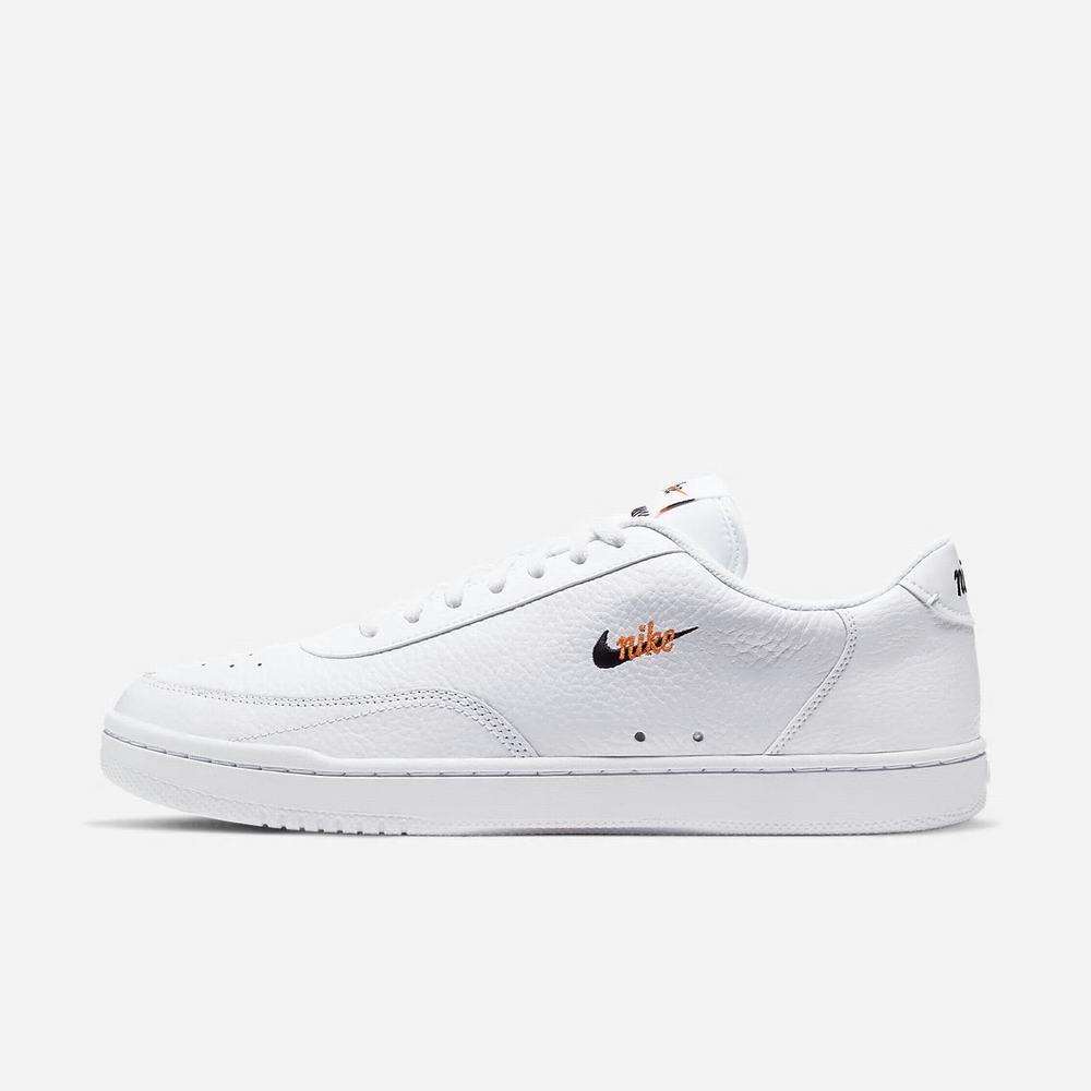 Sneakers Nike Court Vintage Premium Blanche 5304-912 White/Total Orange/Black Homme | QXY-02781223